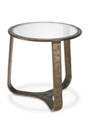 Table d'appoint ronde en aluminium | Eichholtz Cambronne | OROA.fr