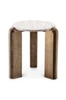 Table d’appoint en marbre beige | Eichholtz Albion | OROA.fr
