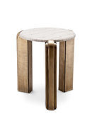 Table d’appoint en marbre beige | Eichholtz Albion | OROA.fr