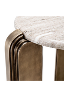 Table d’appoint en marbre beige | Eichholtz Albion | OROA.fr