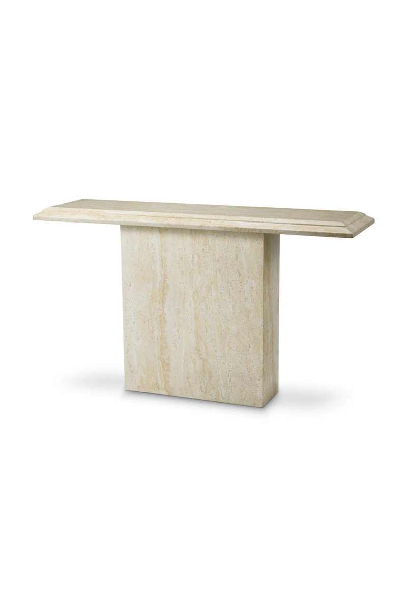 Console d'extérieur en travertin | Eichholtz Charles | OROA.fr
