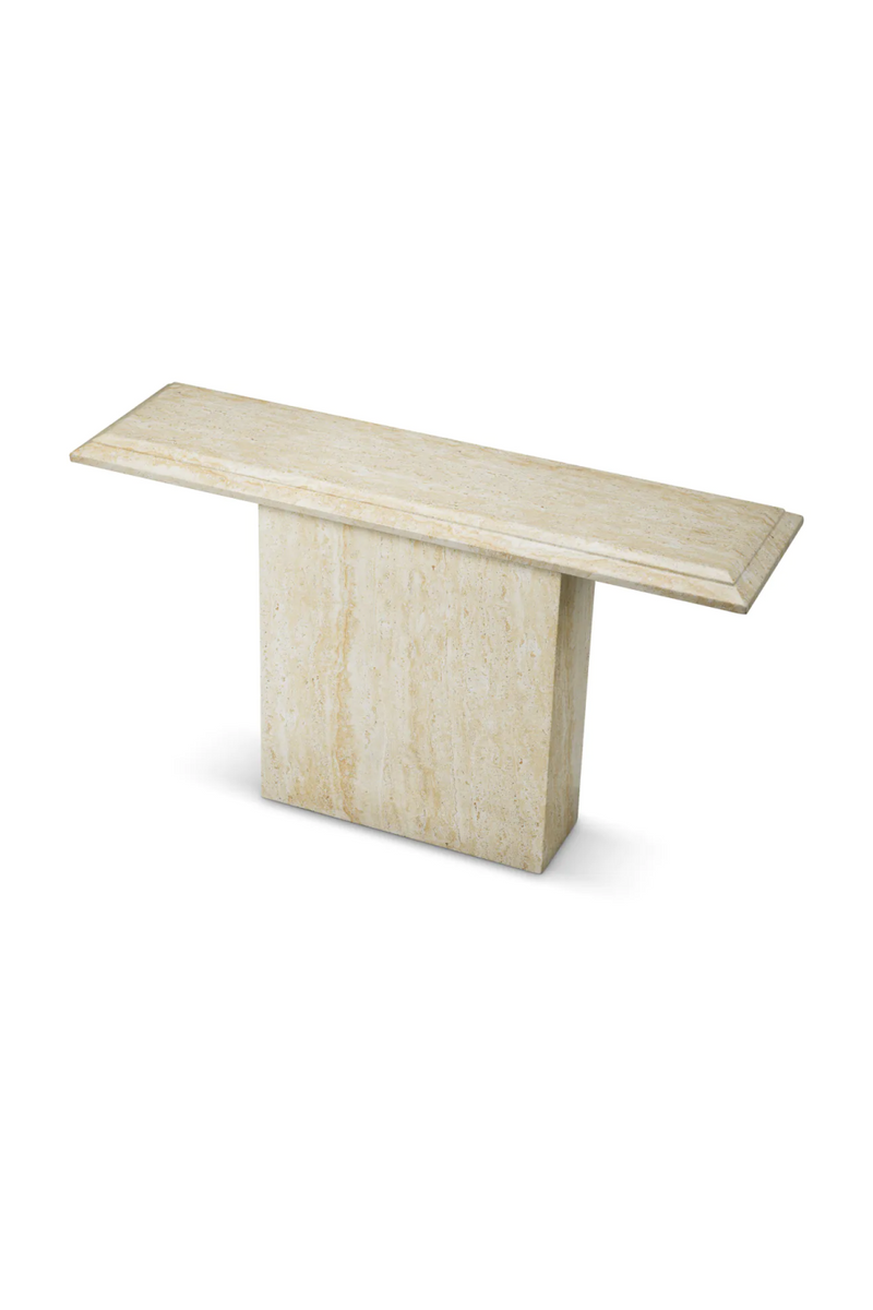 Console d'extérieur en travertin | Eichholtz Charles | OROA.fr