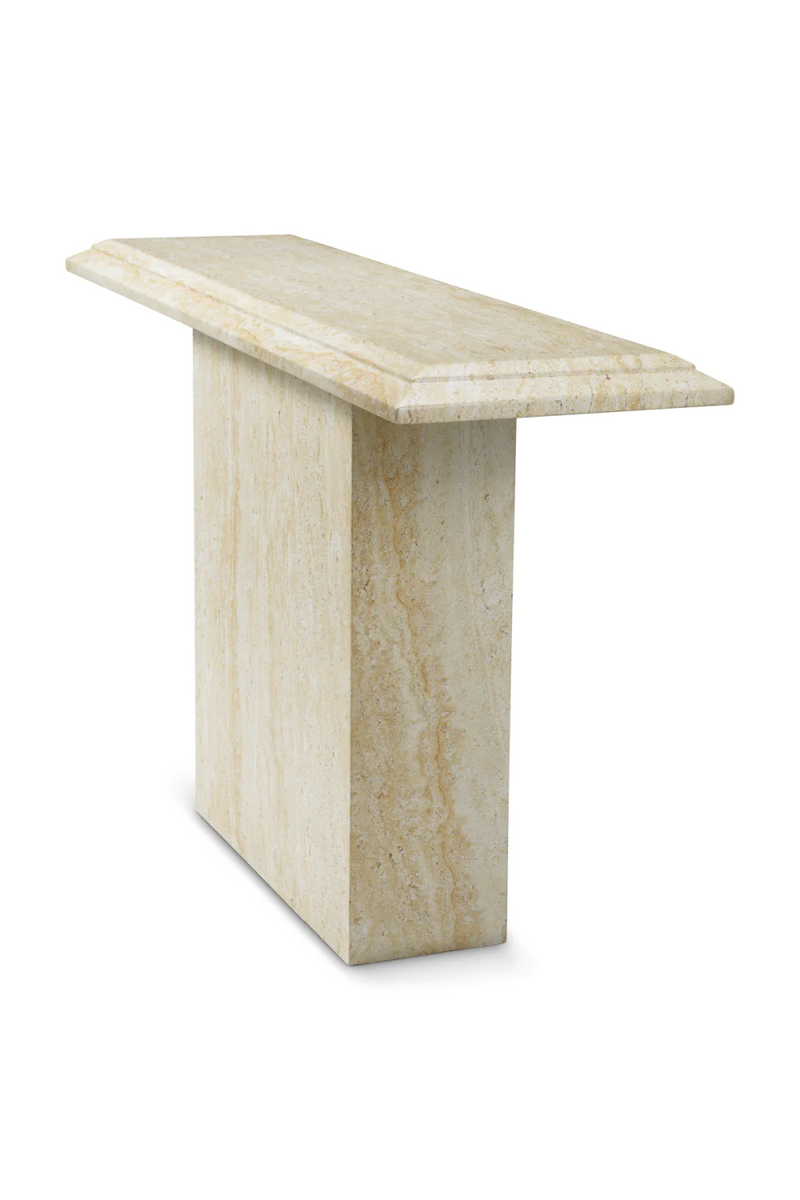 Console d'extérieur en travertin | Eichholtz Charles | OROA.fr