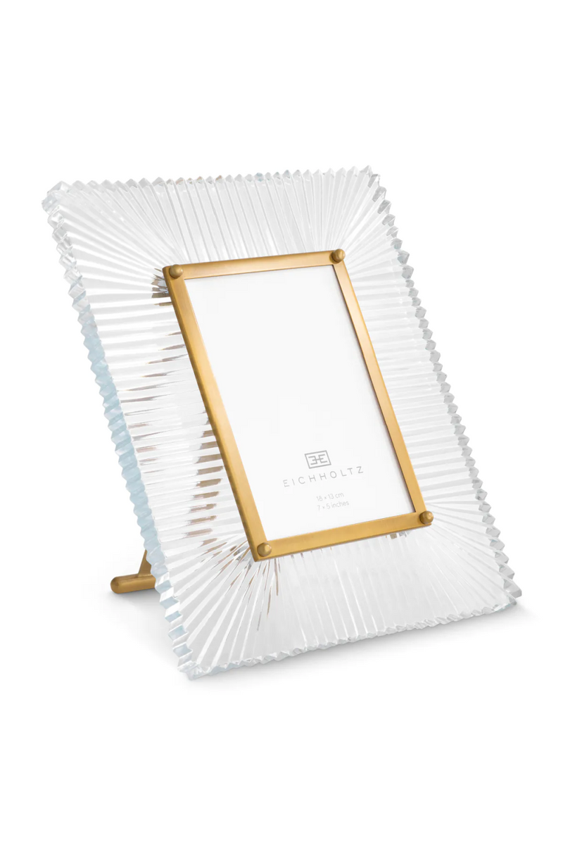 Cadre photo en verre clair sculpte | Eichholtz Camille | OROA.fr