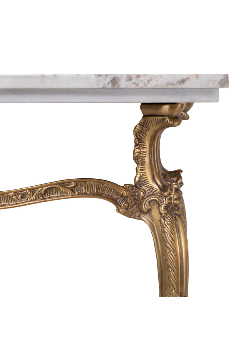 Console vintage sculptee en laiton | Eichholtz Fabiola | OROA.fr