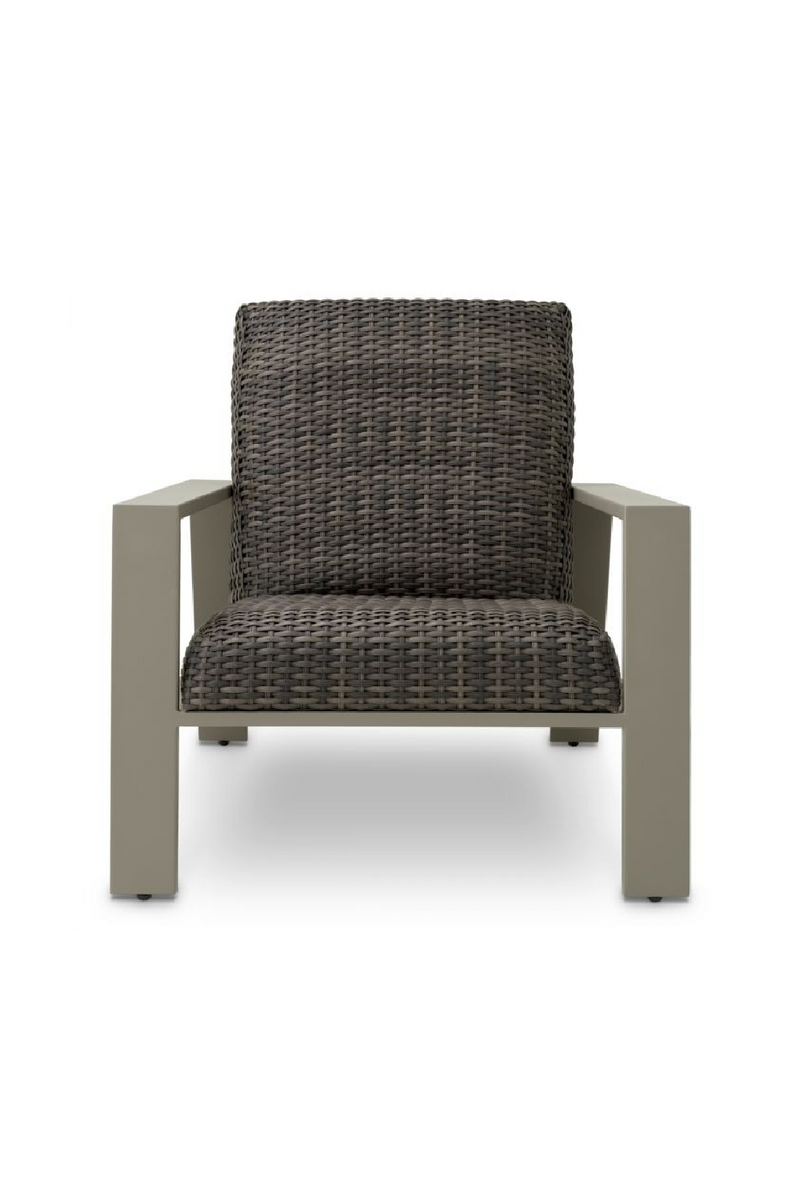 Chaise Longue D’extérieur En Rotin Gris | Eichholtz Belle Vue | OROA.fr