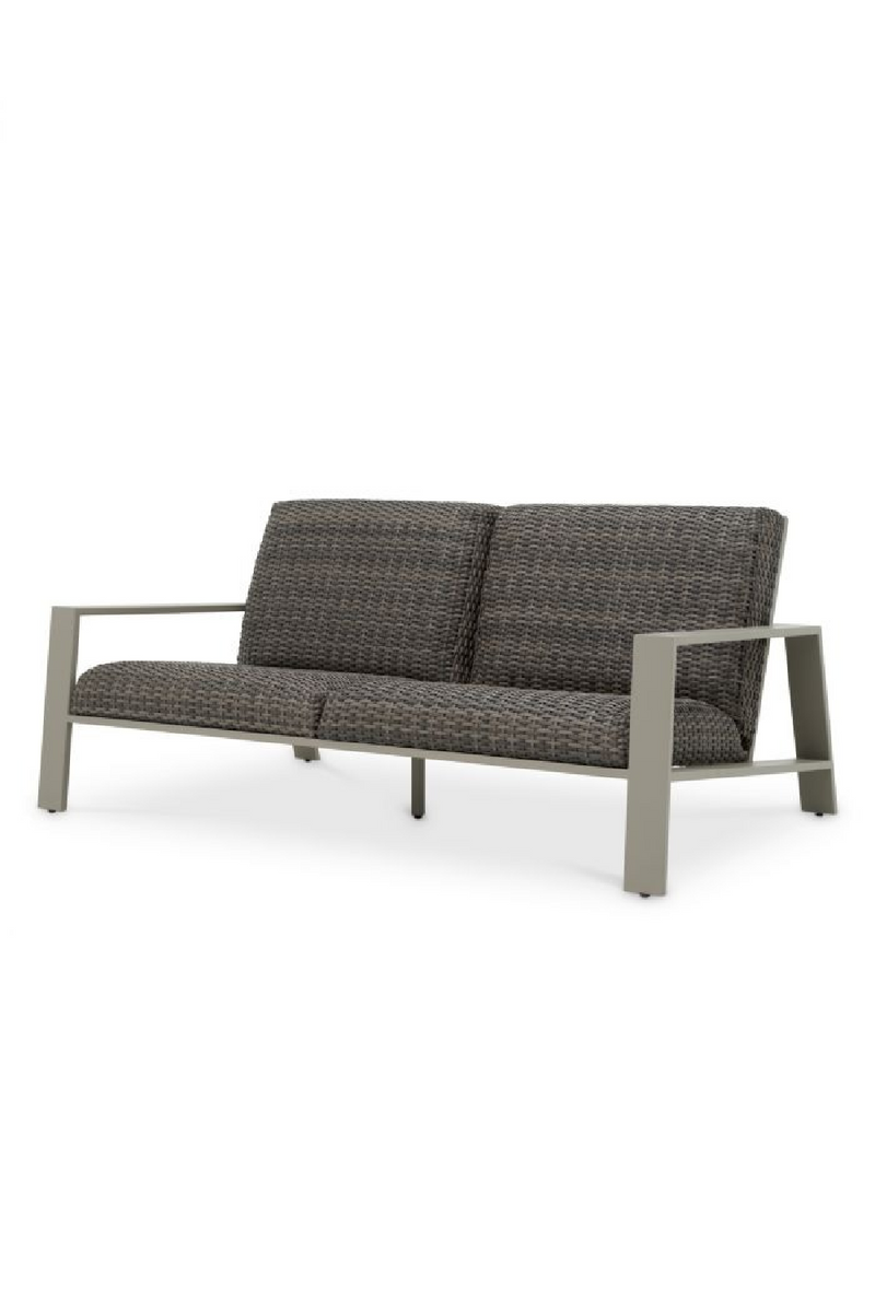 Canapé D’extérieur En Rotin Gris | Eichholtz Belle Vue | OROA.fr