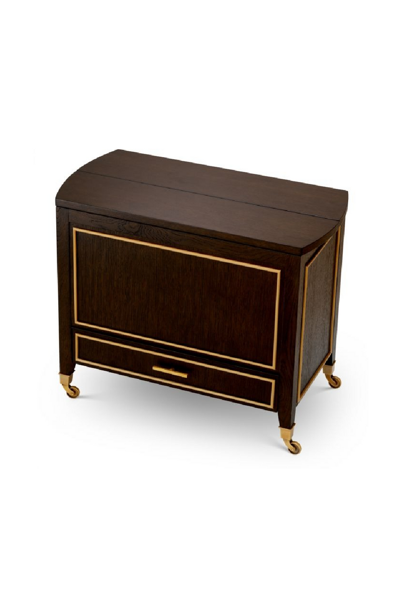 Chariot en Chêne Brun | Eichholtz Galliano