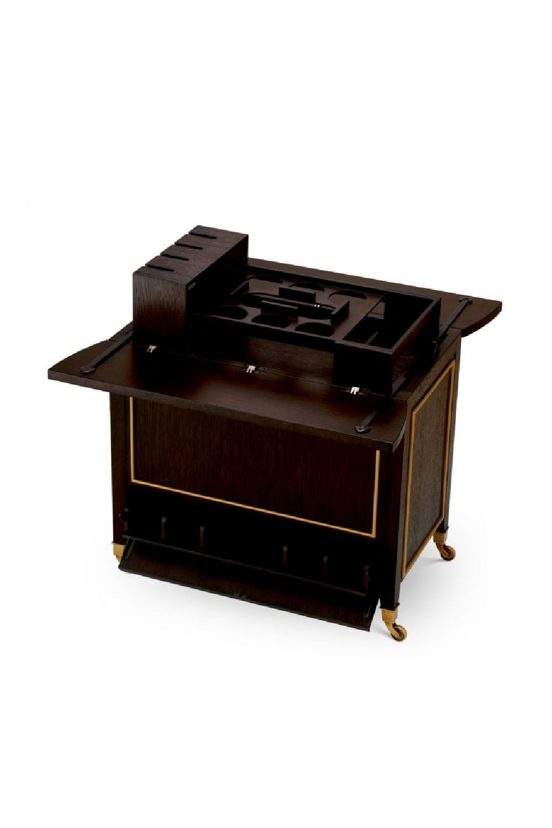 Chariot en Chêne Brun | Eichholtz Galliano