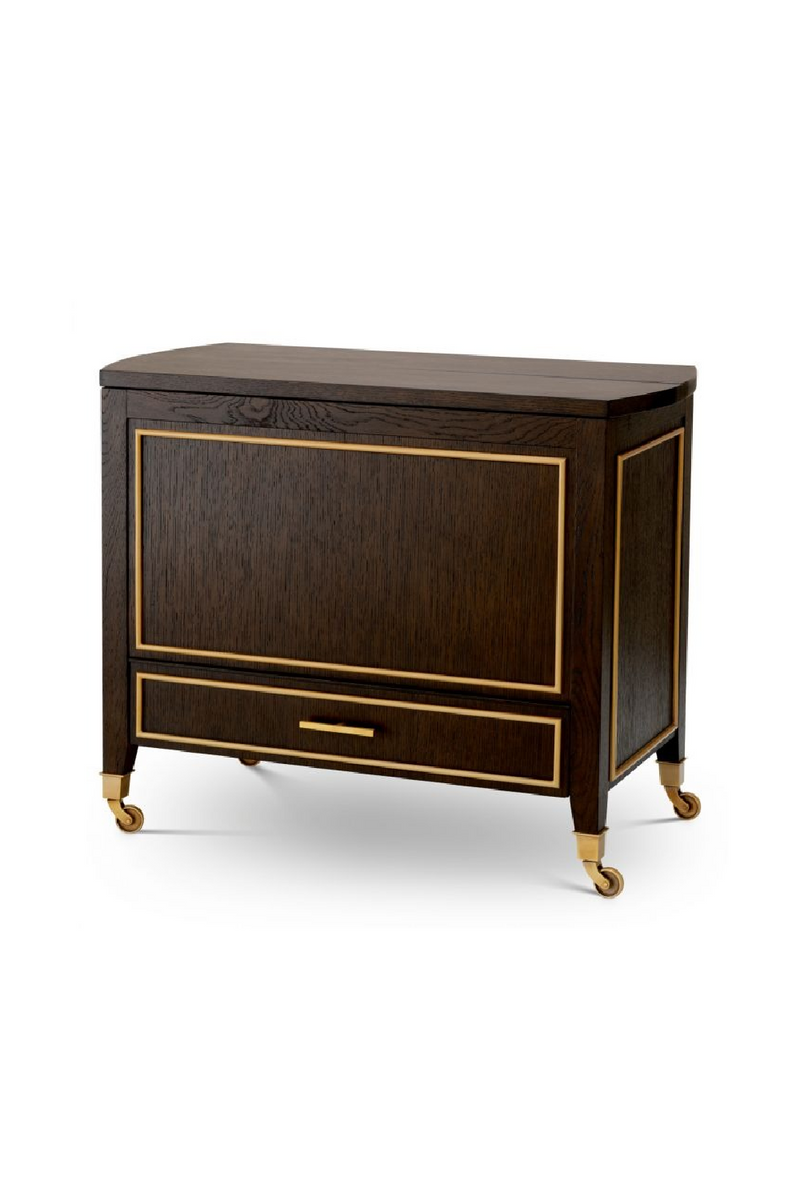 Chariot en Chêne Brun | Eichholtz Galliano