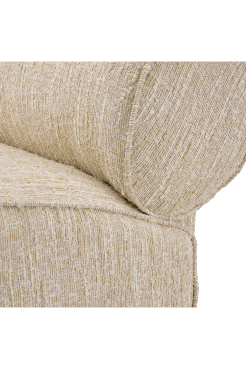 Fauteuil Bouclé Sonata Crème | Eichholtz Urbano | Meubleluxe.fr