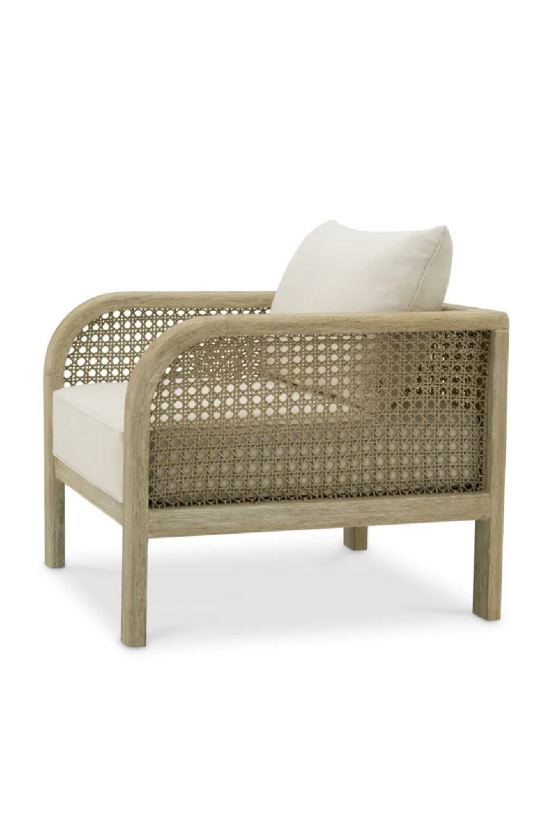 Fauteuil Lounge D’extérieur en Teck Vieilli | Eichholtz Julia | OROA.fr
