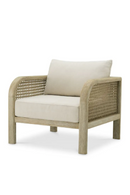 Fauteuil Lounge D’extérieur en Teck Vieilli | Eichholtz Julia | OROA.fr