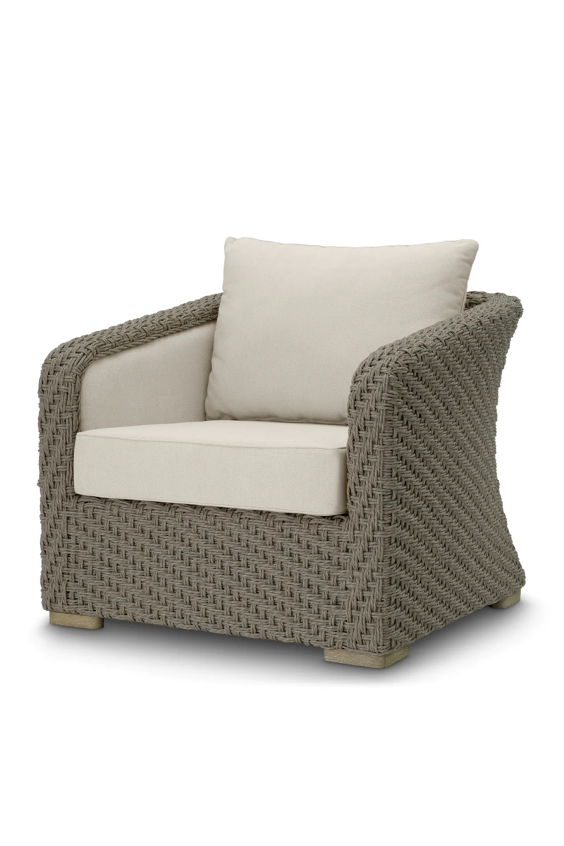 Fauteuil Lounge D’extérieur Aspect Rotin | Eichholtz Bryson | OROA.fr