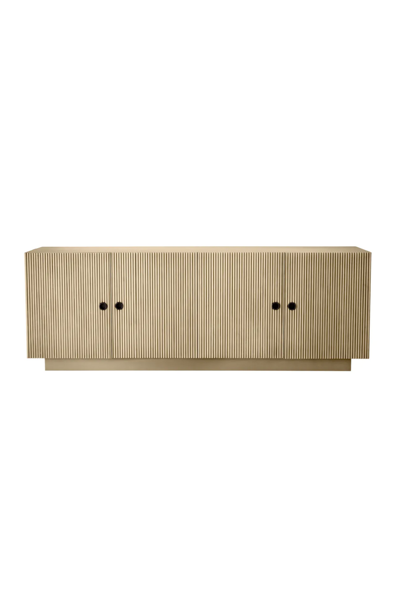 Commode 4 portes en chene rainure | Eichholtz Dimitrios | OROA.fr