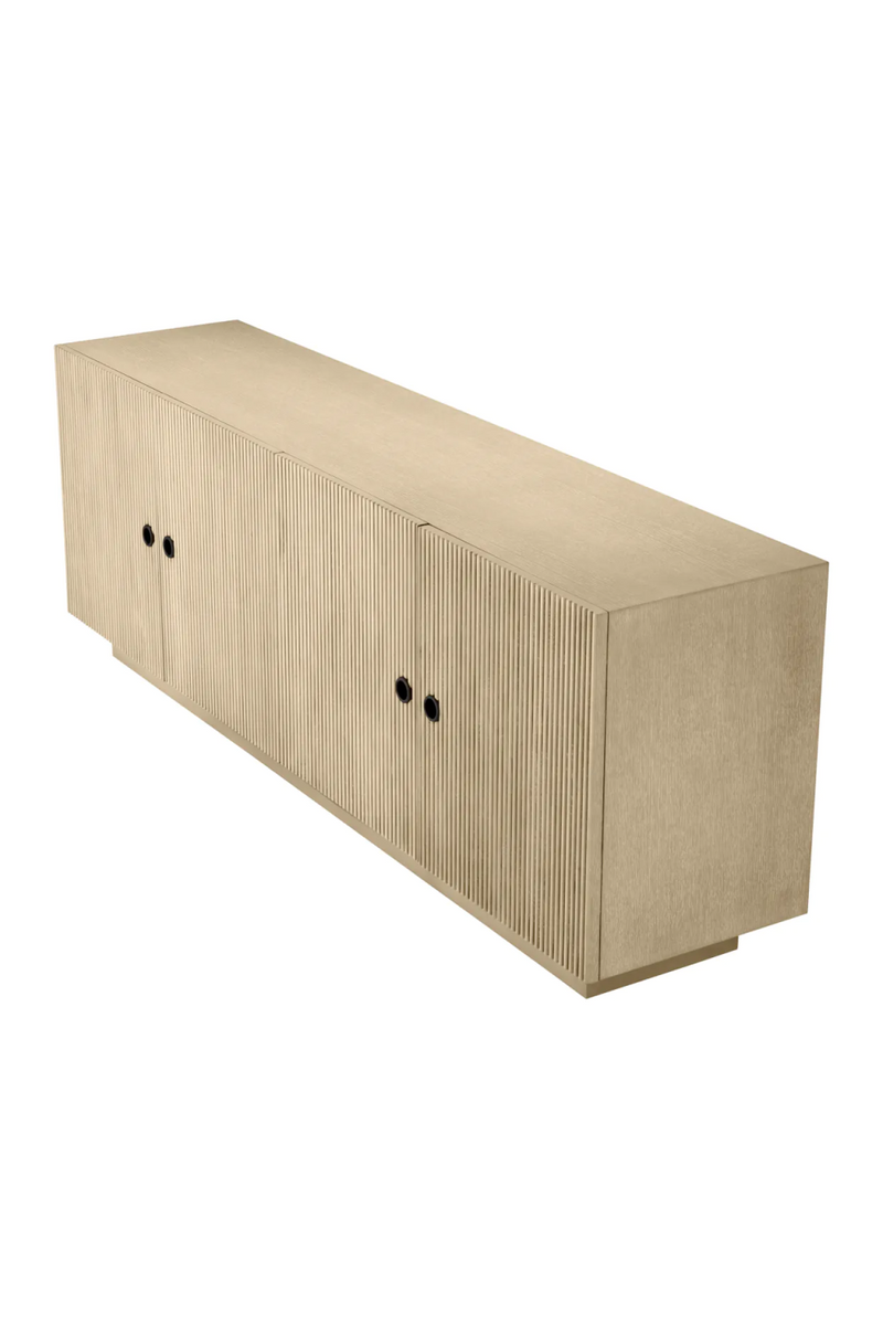 Commode 4 portes en chene rainure | Eichholtz Dimitrios | OROA.fr