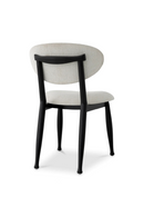 Chaise de salle à manger noire capitonnée | Eichholtz Allston | OROA.fr