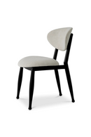 Chaise de salle à manger noire capitonnée | Eichholtz Allston | OROA.fr