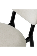 Chaise de salle à manger noire capitonnée | Eichholtz Allston | OROA.fr