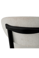 Chaise de salle à manger noire capitonnée | Eichholtz Allston | OROA.fr