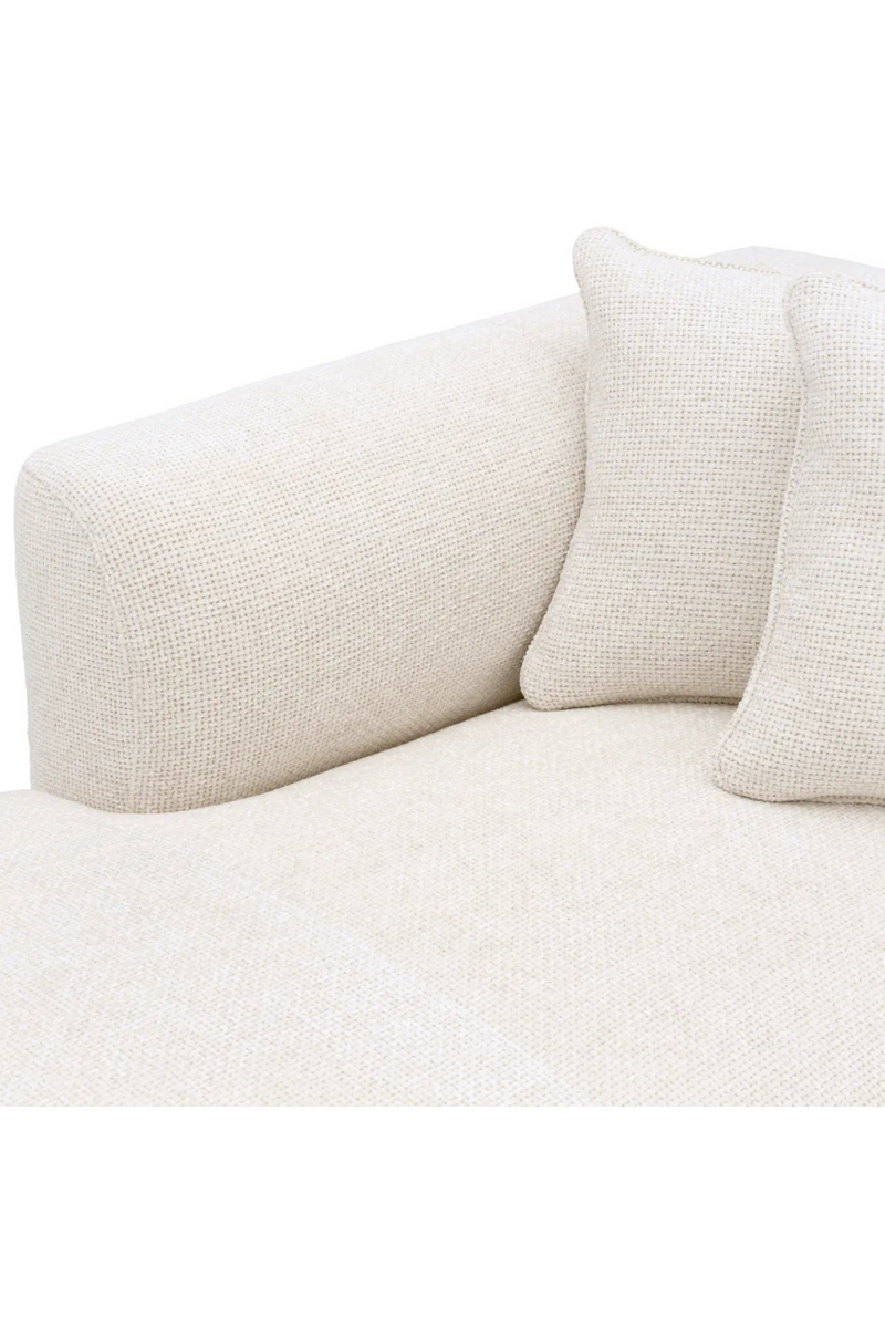 Canapé Lounge en Lyssa Broken White (angle gauche) | Eichholtz Corso | Meubleluxe.fr