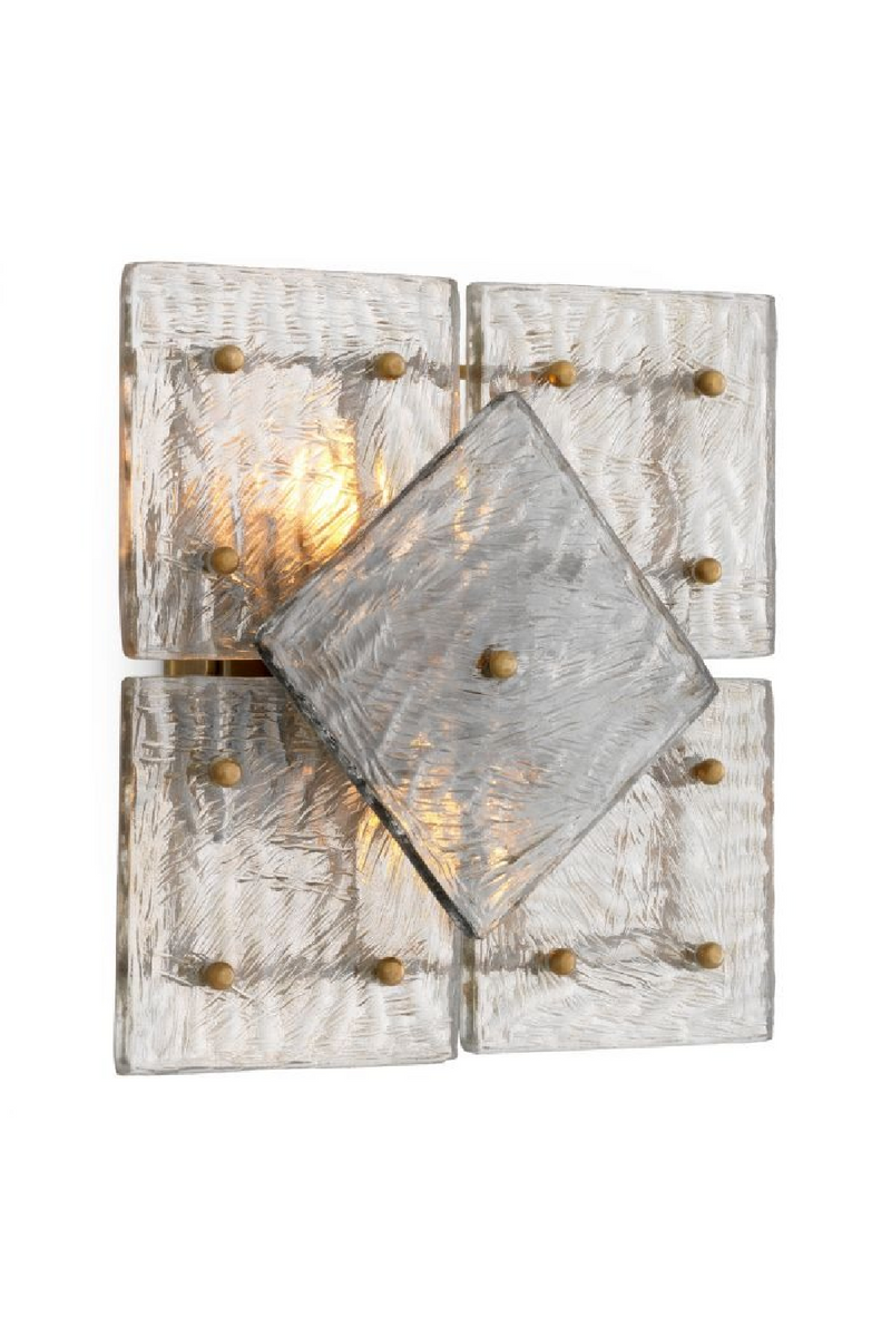 Applique Murale Carrée en Verre Soufflé à la Main | Eichholtz Hestia | OROA.fr