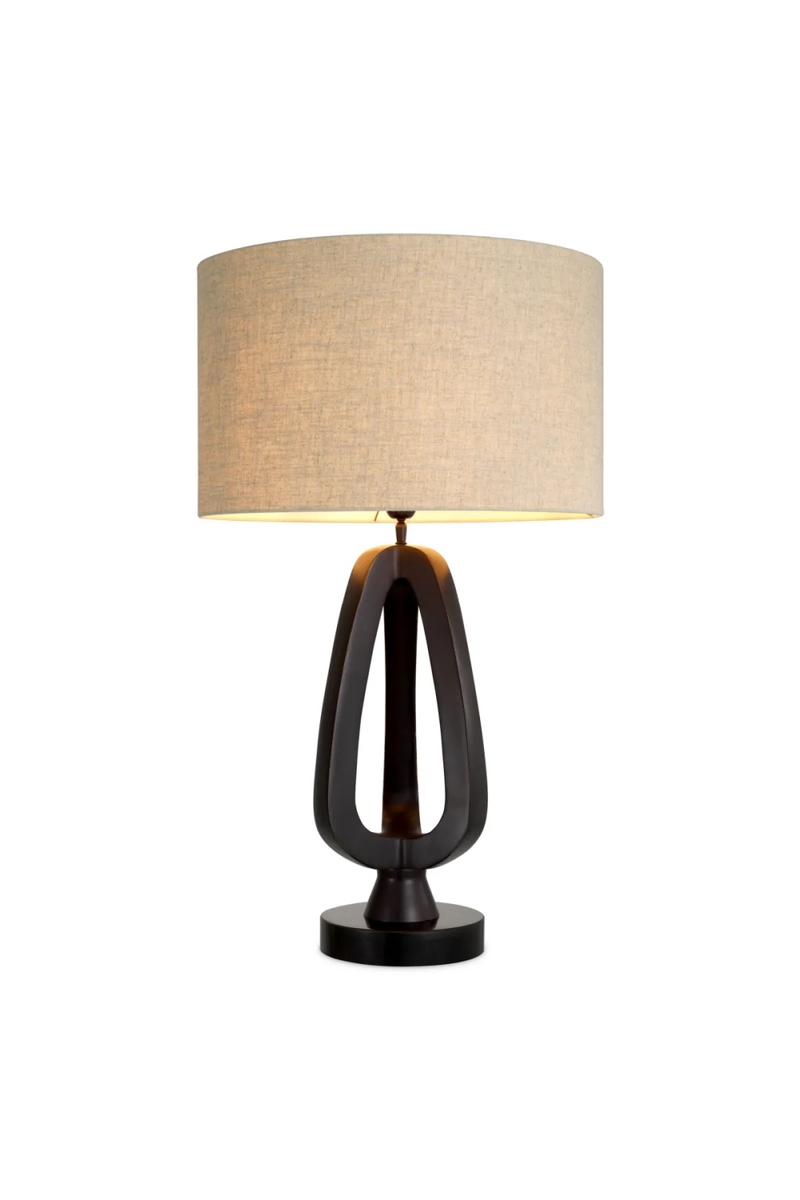 Lampe de table en bronze et granit noir | Eichholtz Madrona | OROA.fr