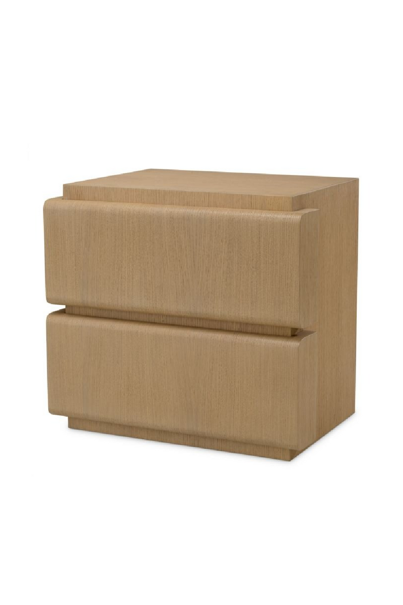 Table De Nuit A 2 Tiroirs En Chêne Naturel | Eichholtz Colston | OROA.fr
