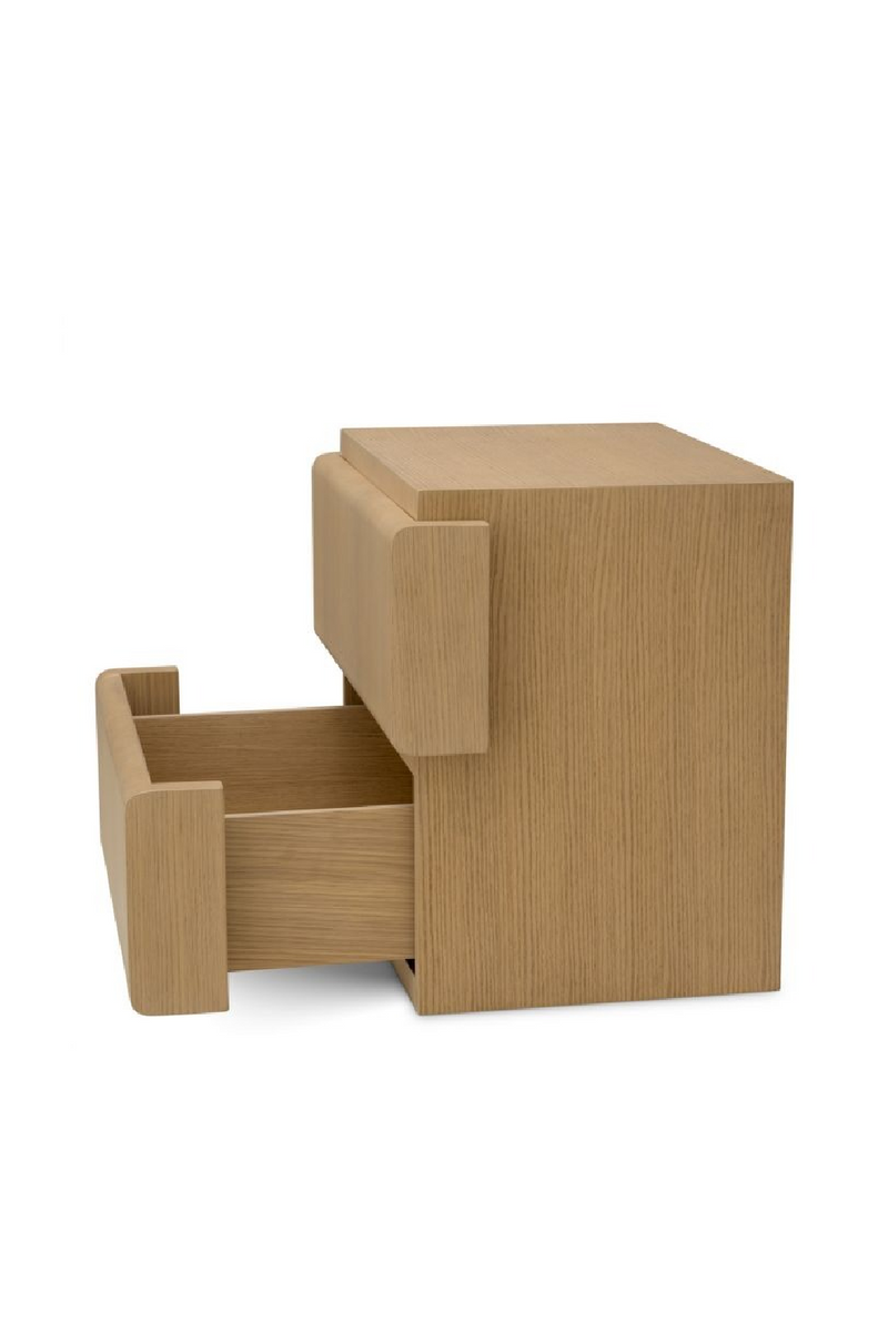 Table De Nuit A 2 Tiroirs En Chêne Naturel | Eichholtz Colston | OROA.fr