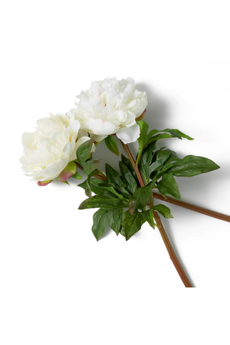 Bouquet de fleurs artificielles blanches (48 pièces) | Eichholtz Peonies | OROA.fr