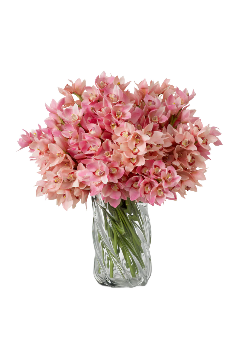 Bouquet d'orchidées artificielles roses (36 pcs) | Eichholtz Cymbidium | OROA.fr