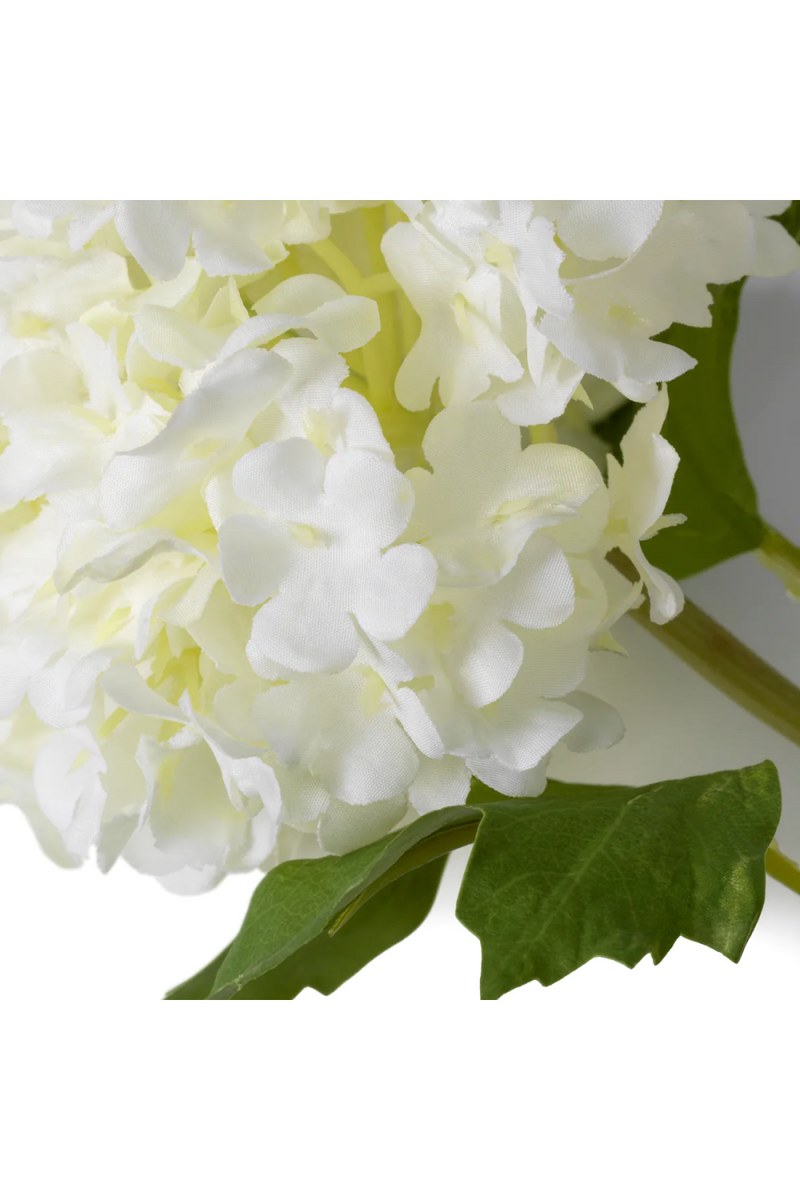 Bouquet de fleurs artificielles boule de neige blanche (36 pièces) | Eichholtz Hydrangeas | OROA.fr