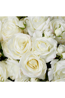 Bouquet de roses de jardin artificielles blanches (72 pièces) | Eichholtz Roses | OROA.fr