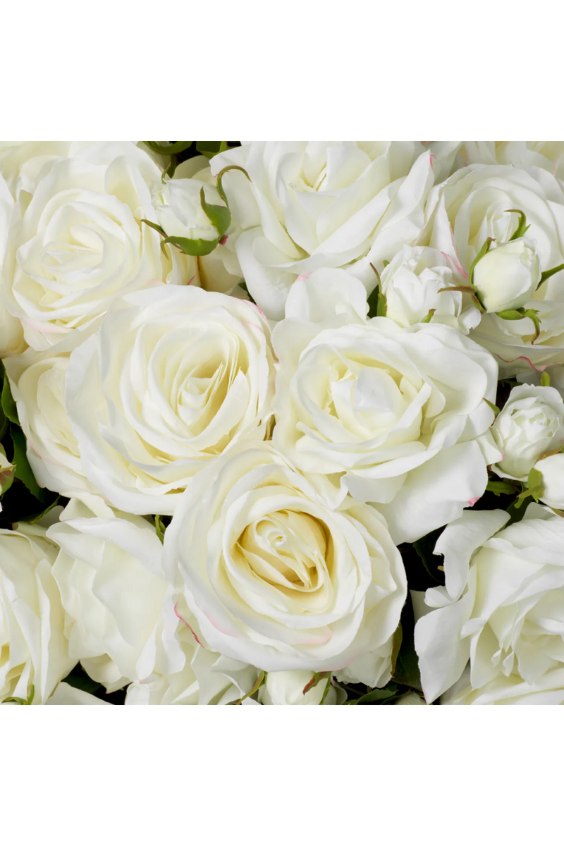 Bouquet de roses de jardin artificielles blanches (72 pièces) | Eichholtz Roses | OROA.fr