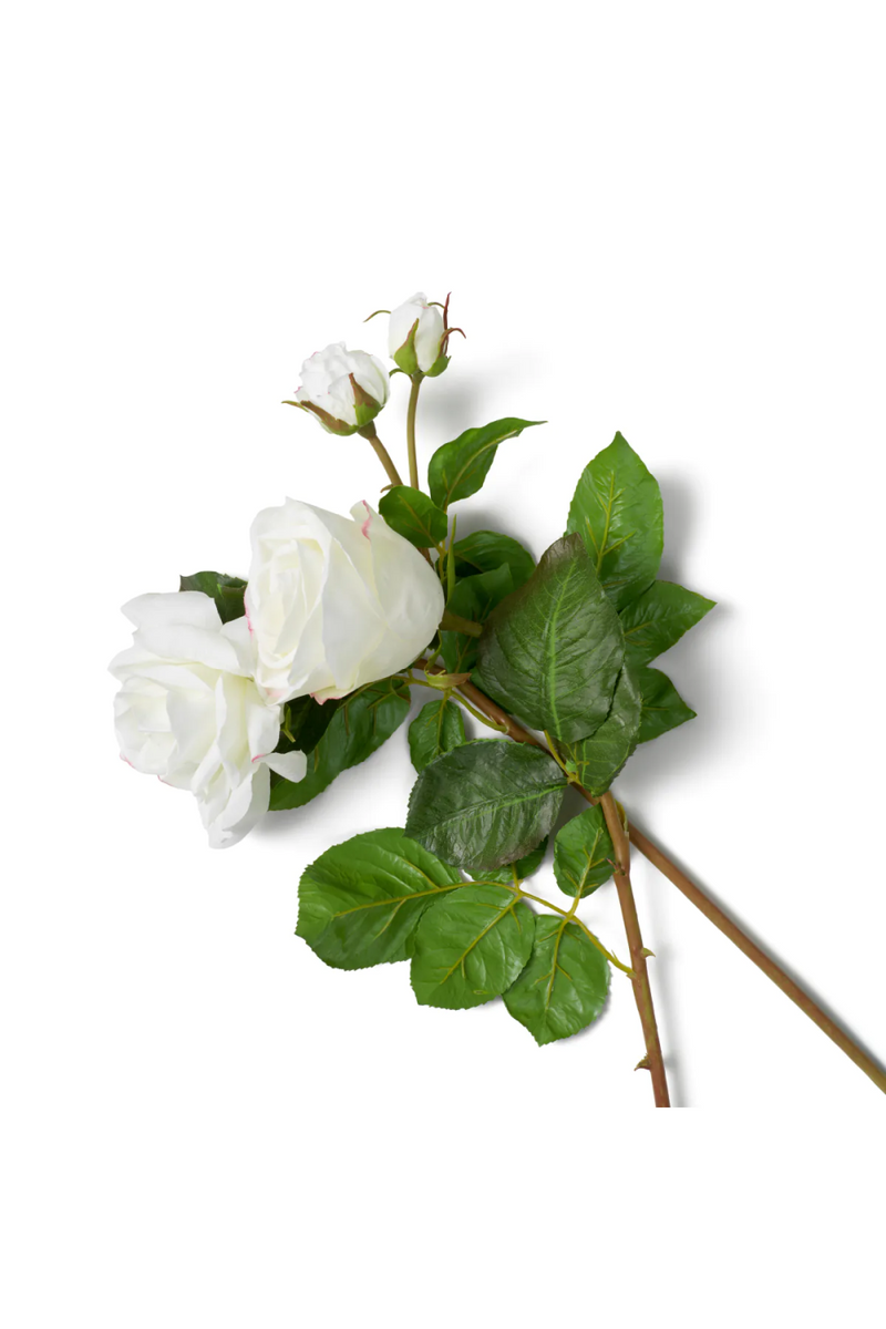 Bouquet de roses de jardin artificielles blanches (72 pièces) | Eichholtz Roses | OROA.fr