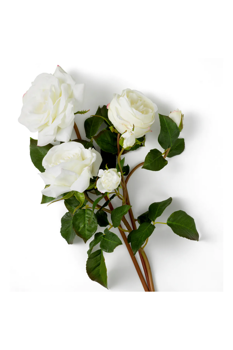 Bouquet de fleurs artificielles blanches à trois tons (72 pièces) | Eichholtz Roses | OROA.fr