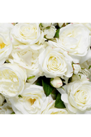 Bouquet de fleurs artificielles blanches à trois tons (72 pièces) | Eichholtz Roses | OROA.fr
