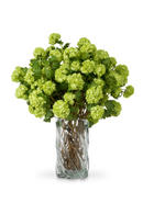Bouquet de fleurs artificielles boule de neige verte (36 pièces) | Eichholtz Hydrangeas | OROA.fr