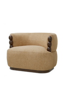 Fauteuil Lounge Courbé Brun | Eichholtz Grimaud | OROA.fr
