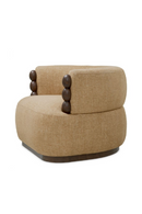 Fauteuil Lounge Courbé Brun | Eichholtz Grimaud | OROA.fr