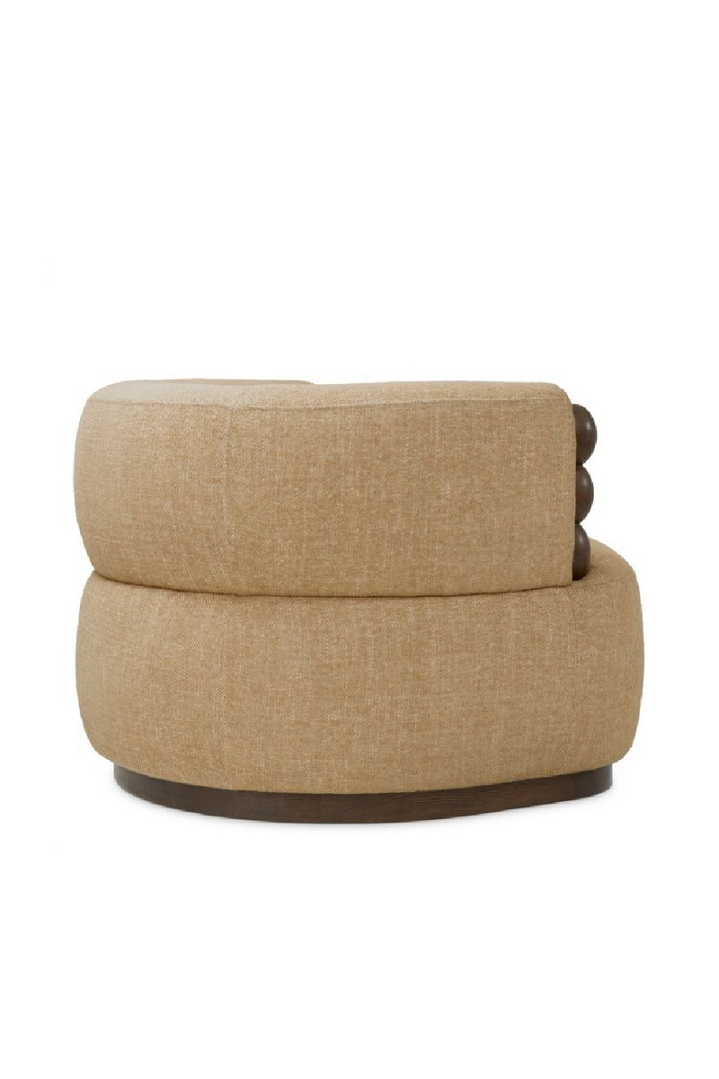 Fauteuil Lounge Courbé Brun | Eichholtz Grimaud | OROA.fr