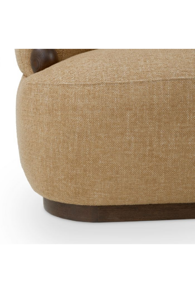 Fauteuil Lounge Courbé Brun | Eichholtz Grimaud | OROA.fr