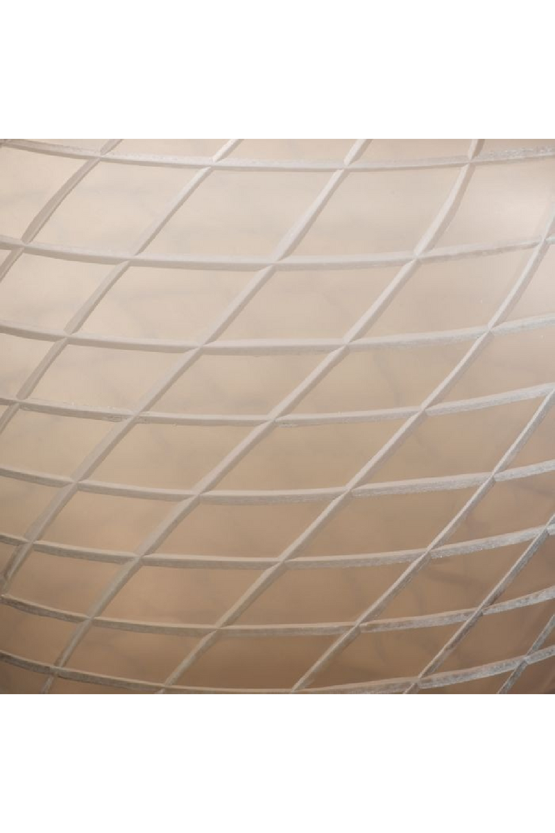 Vase En Verre Taillé A La Main A Motifs | Eichholtz Tarano | OROA.fr