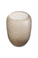 Vase En Verre Taillé A La Main A Motifs | Eichholtz Tarano | OROA.fr