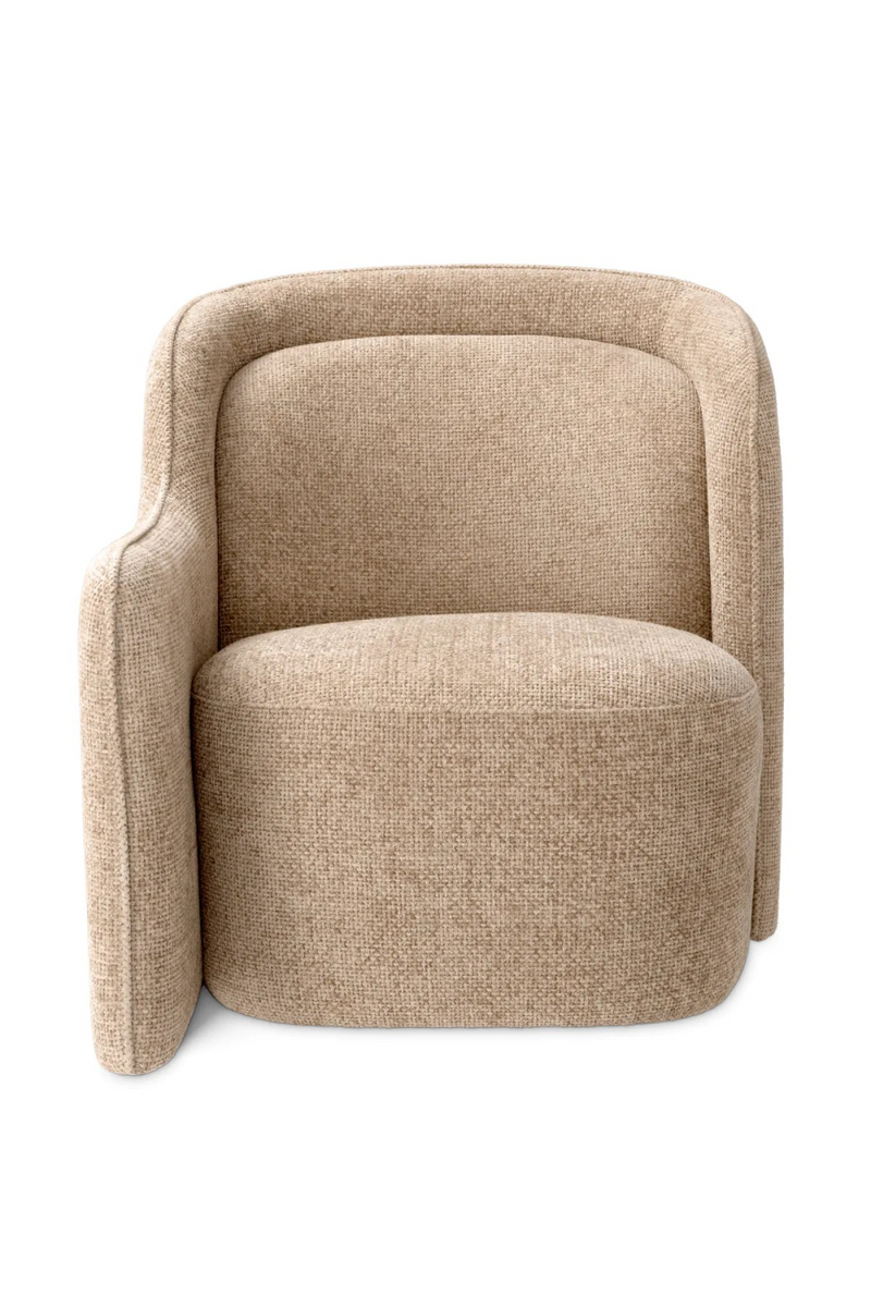 Fauteuil en Lyssa Sable (gauche) | Eichholtz Barrier | Meubleluxe.fr