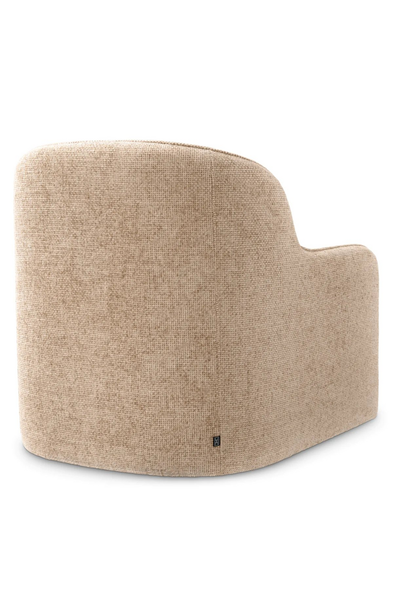 Fauteuil en Lyssa Sable (gauche) | Eichholtz Barrier | Meubleluxe.fr