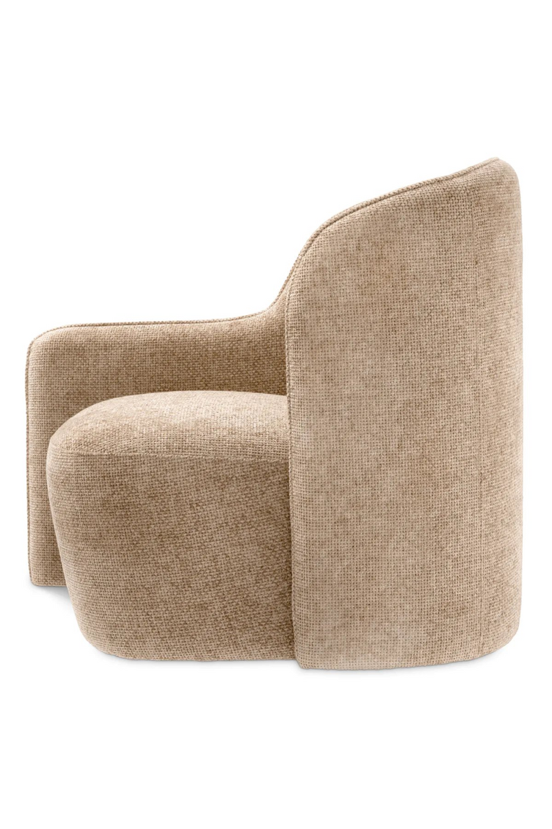 Fauteuil en Lyssa Sable (gauche) | Eichholtz Barrier | Meubleluxe.fr