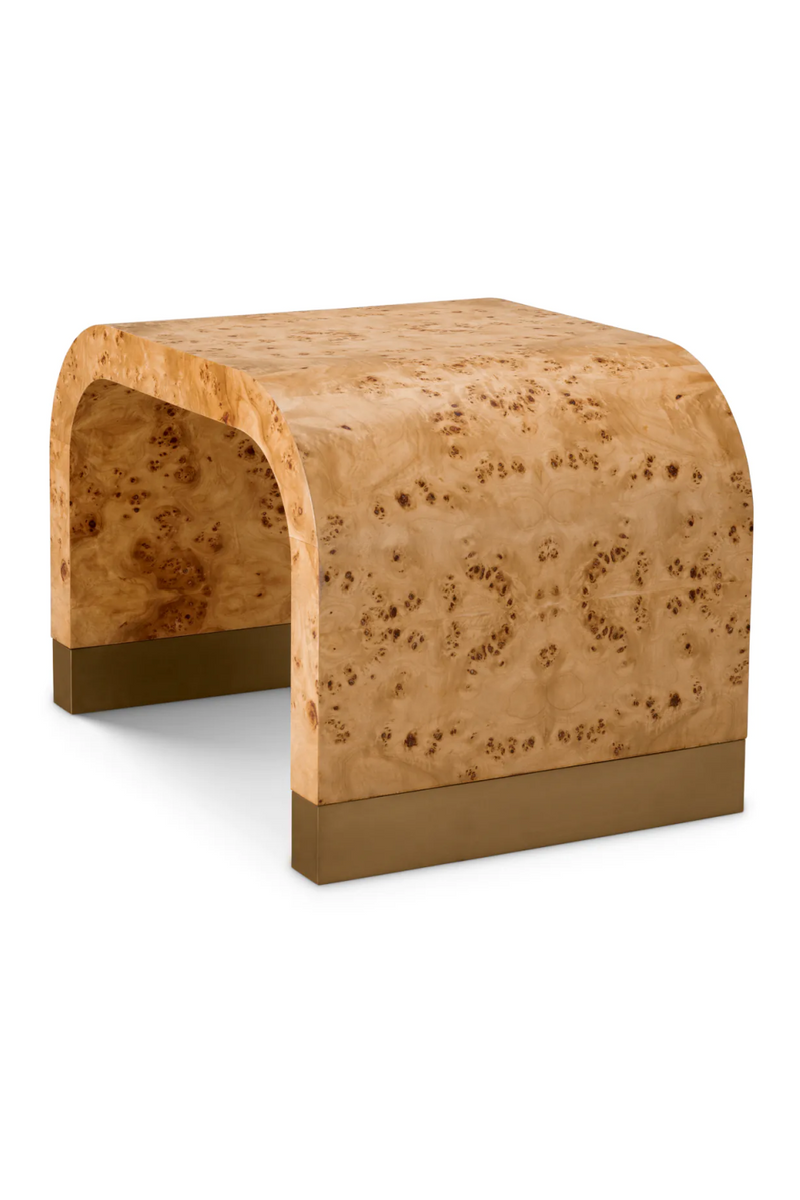Table d'appoint archee en ronce de mappa | Eichholtz Quinton | OROA.fr