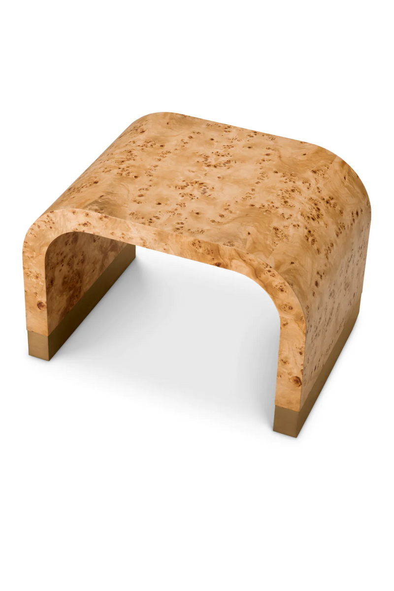Table d'appoint archee en ronce de mappa | Eichholtz Quinton | OROA.fr