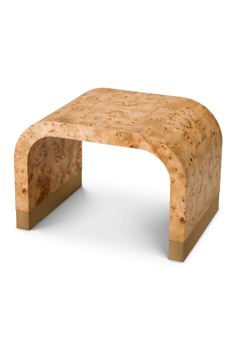 Table d'appoint archee en ronce de mappa | Eichholtz Quinton | OROA.fr